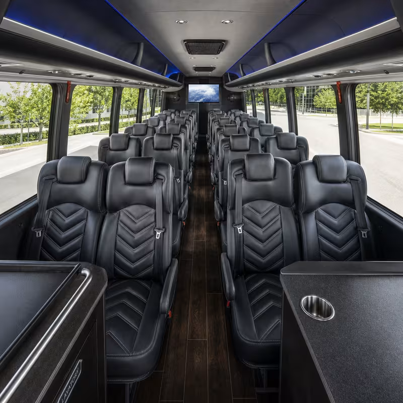 15-35 Passenger Minibus Interior