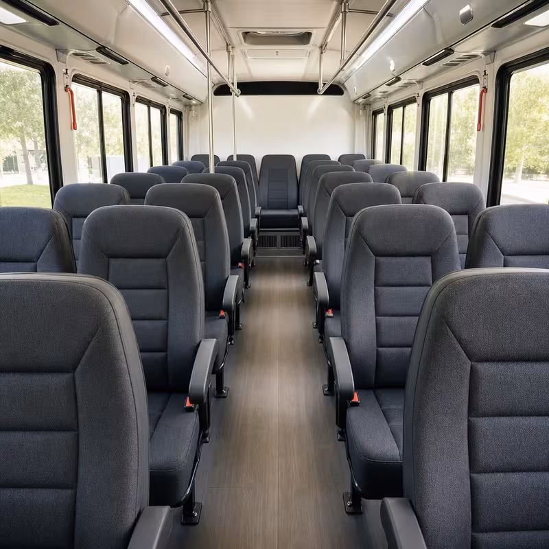 15-35 Passenger Minibus Interior