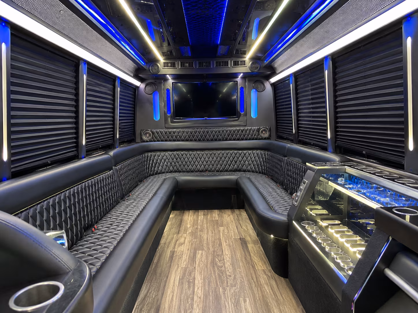Salem Birthday, Sweet 16, & Quinceañera Transportation party bus exterior