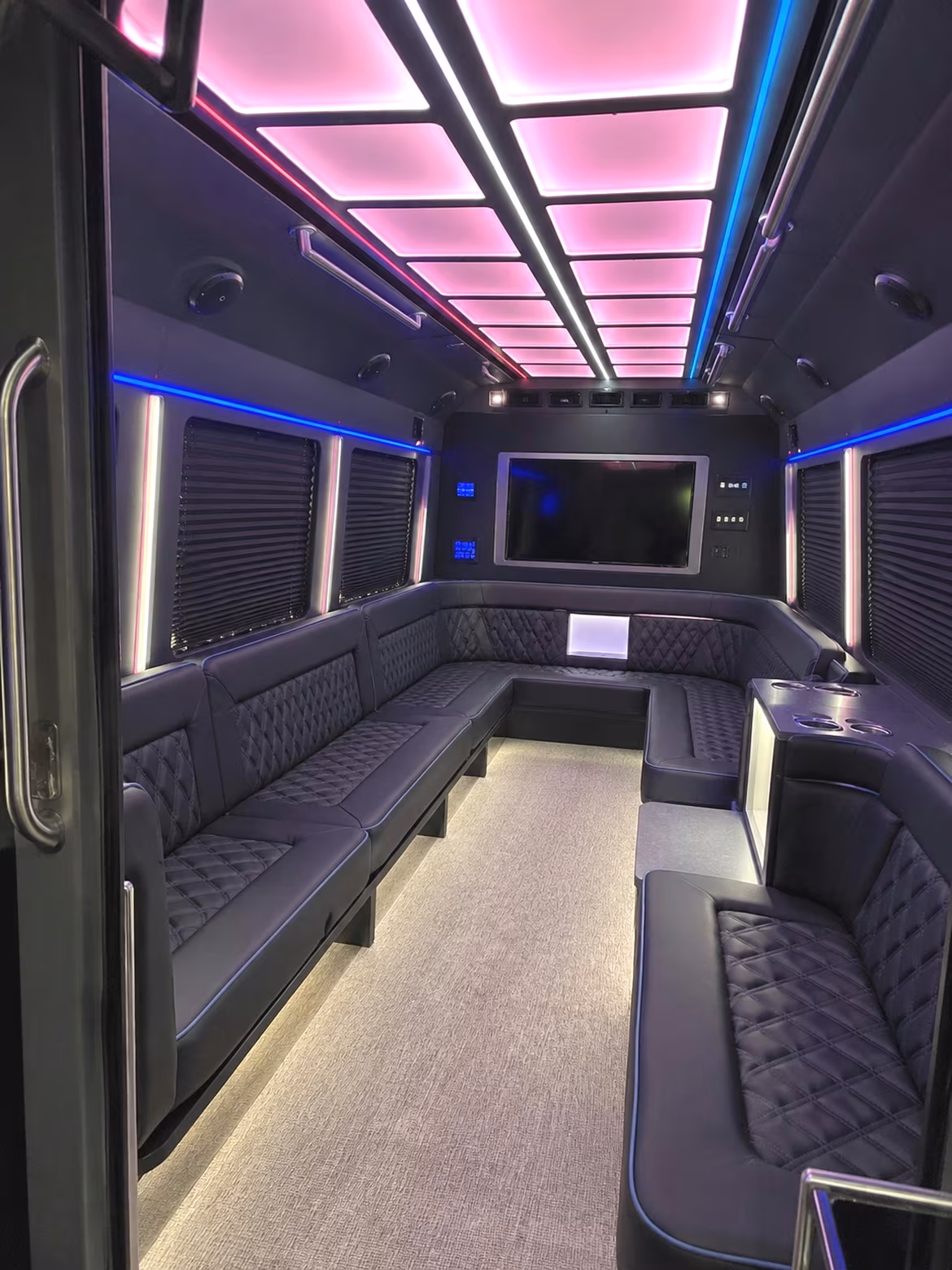 Salem Concert & Music Festival Transportation party bus interior