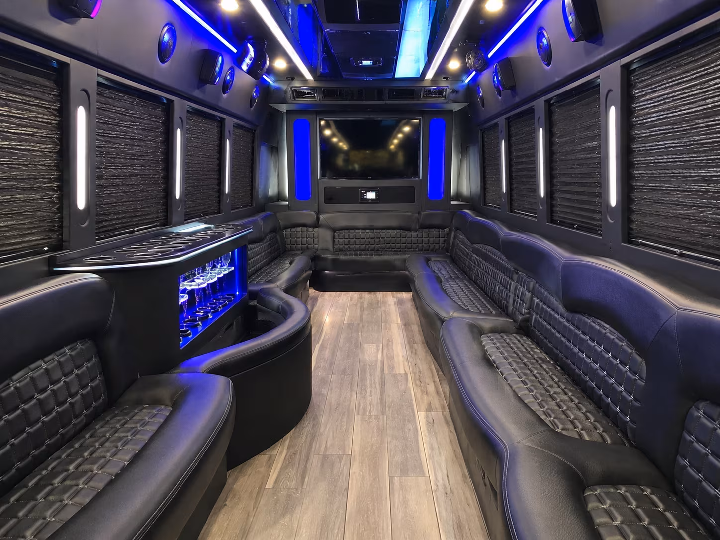 Salem Private Event Transportation party bus exterior