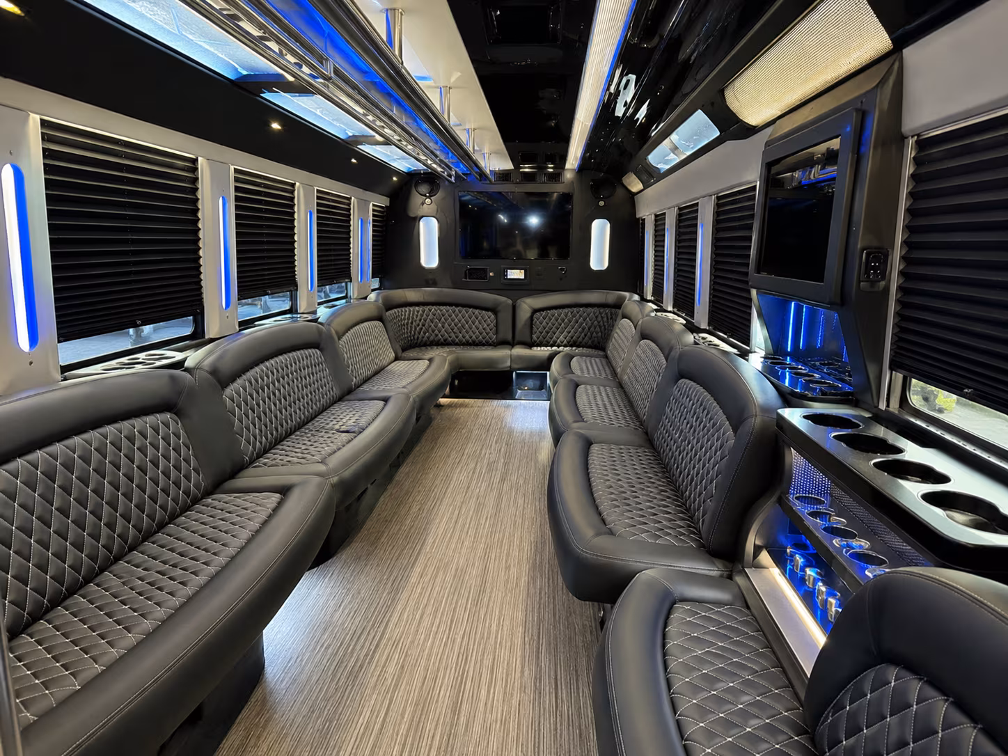 Salem Prom & Homecoming Transportation party bus interior