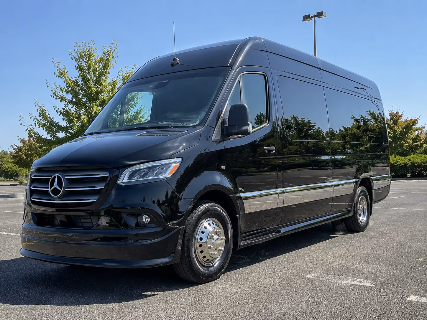 Salem School Event Transportation party bus exterior