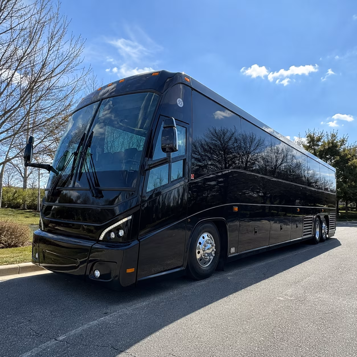 Salem School Event Transportation party bus interior