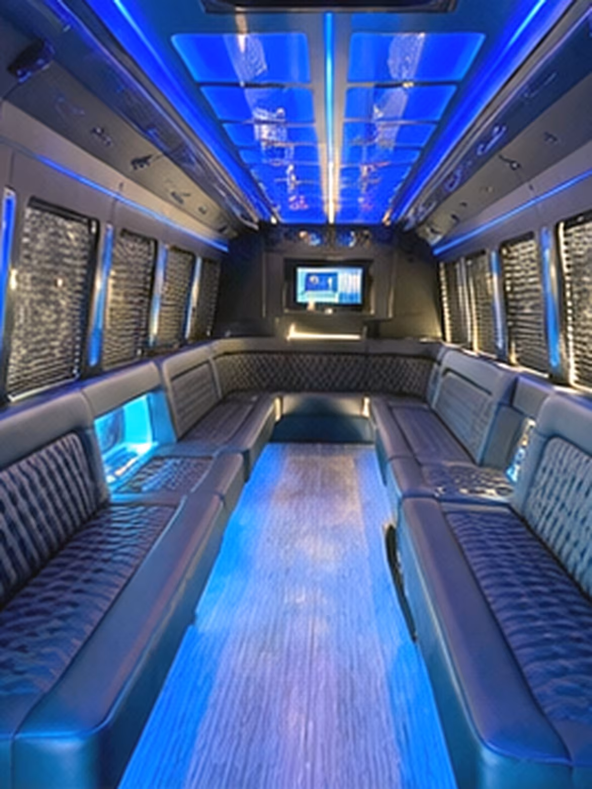 Salem Sporting Event Transportation party bus interior