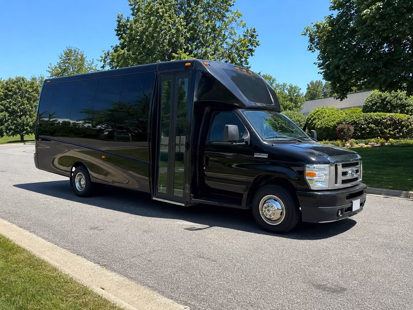 Salem Wedding Transportation party bus exterior