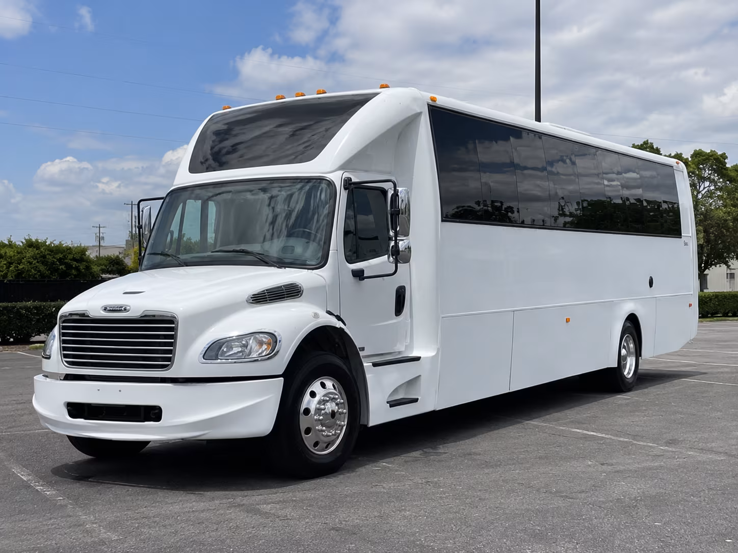 Salem Wedding Transportation party bus exterior