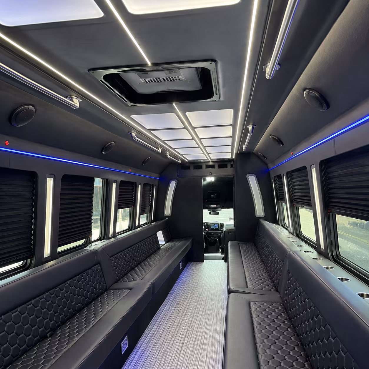 Salem Wedding Transportation party bus interior