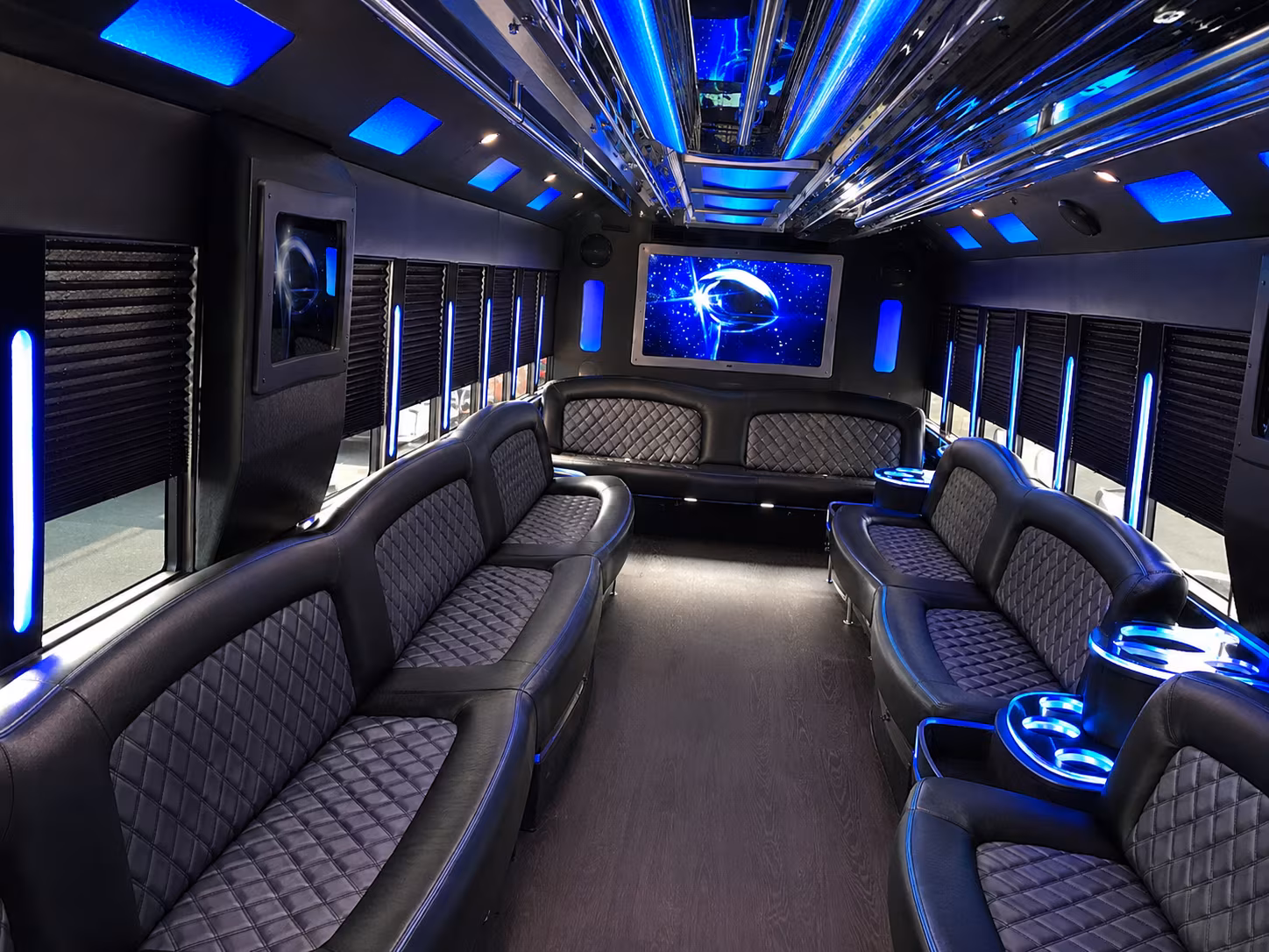Salem Wedding Transportation party bus exterior