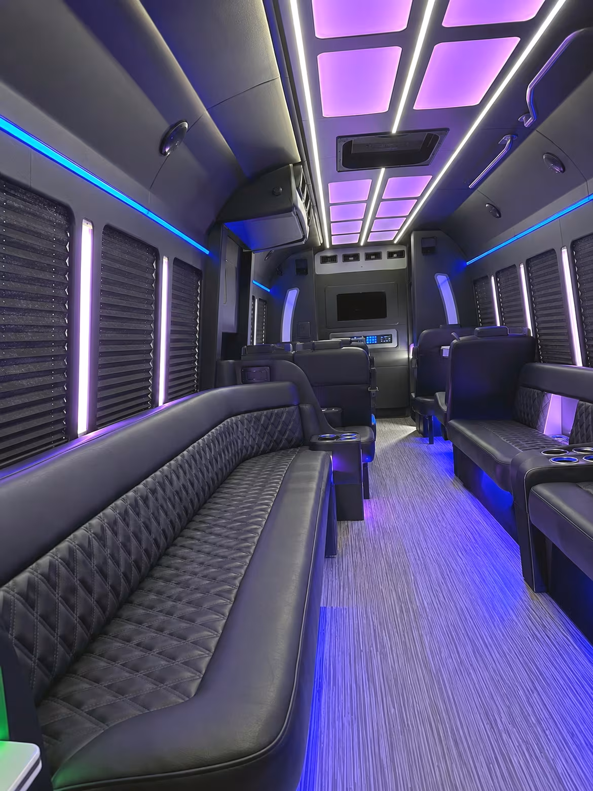 Salem Winery Tour & Pub Crawl Transportation party bus interior